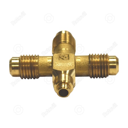 RÉZCSŐ KÖZCSAVAR KERESZT  1/4"x1/4"x1/4"+06 ODS