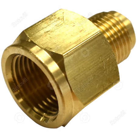 RÉZCSŐ SZŰKÍTŐ  KÖZCSAVAR  (KÜLSŐ-BELSŐ) 3/8"-10 mm x-1/2"-12 mm