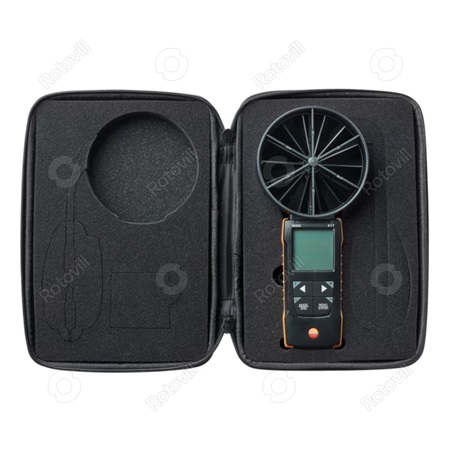 SZÁRNYKEREKES LÉGSEBESSÉGMÉRŐ TESTO 2417 (mérőtölcsérekkel és laminátorral)