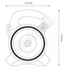 SZERELŐLÁMPA ENTAC 1W, TÖLTHETŐ, NAPELEMES