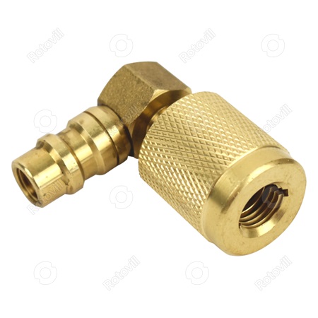 SZERVÍZCSATLAKOZÓ MASTERCOOL AUTOMATIKUS ELZÁRÓSZELEP (90°-OS) 1/4"FFL - 13mm