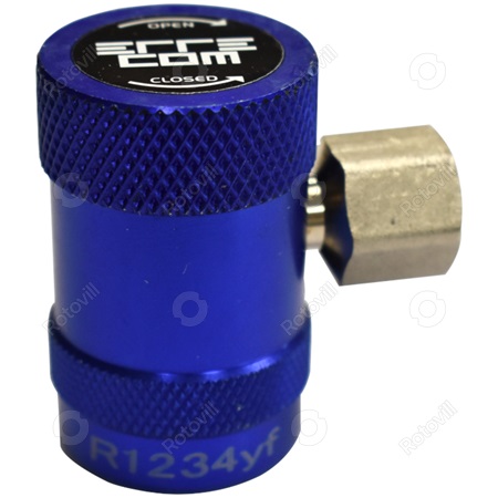 TÖLTŐ CSATLAKOZÓ AUTÓKLÍMA ERRECOM R1234YF, M12X1,5 (SZÍVÓOLDALI/KÉK)