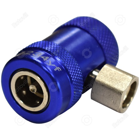 TÖLTŐ CSATLAKOZÓ AUTÓKLÍMA ERRECOM R1234YF, M12X1,5 (SZÍVÓOLDALI/KÉK)