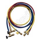 TÖMLŐKÉSZLET HŰTŐKÖZEGEKHEZ REFCO 1/4" - 1/4" SAE (3x150 cm) A-38010 szabályozós csatlakozó csappal