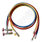 TÖMLŐKÉSZLET HŰTŐKÖZEGEKHEZ REFCO 1/4" - 5/16" SAE (3x150 cm) A-38410 szabályozós csatlakozó csappal