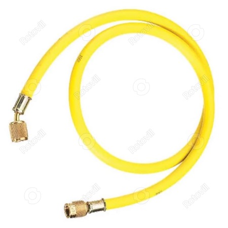 TÖMLŐ (SÁRGA) REFCO HŰTŐKÖZEGEKHEZ 1/4" SAE (150 cm), 60 bar nyomásig