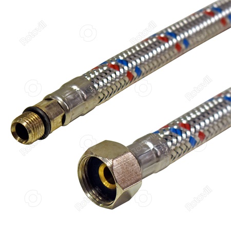 VÍZ CSAPBEKÖTŐCSŐ 3/8"x10mm RÖVID 60cm