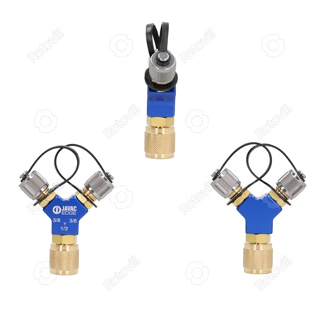 Y-IDOM JAVAC 3/8 x 3/8 x 1/2" VÁKUUM- és NYOMÁSÁLLÓ  (mélyvákuumra minősített)