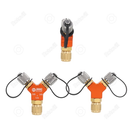 Y-IDOM JAVAC 3/8 x 3/8 x 1/4" VÁKUUM- és NYOMÁSÁLLÓ  (mélyvákuumra minősített)